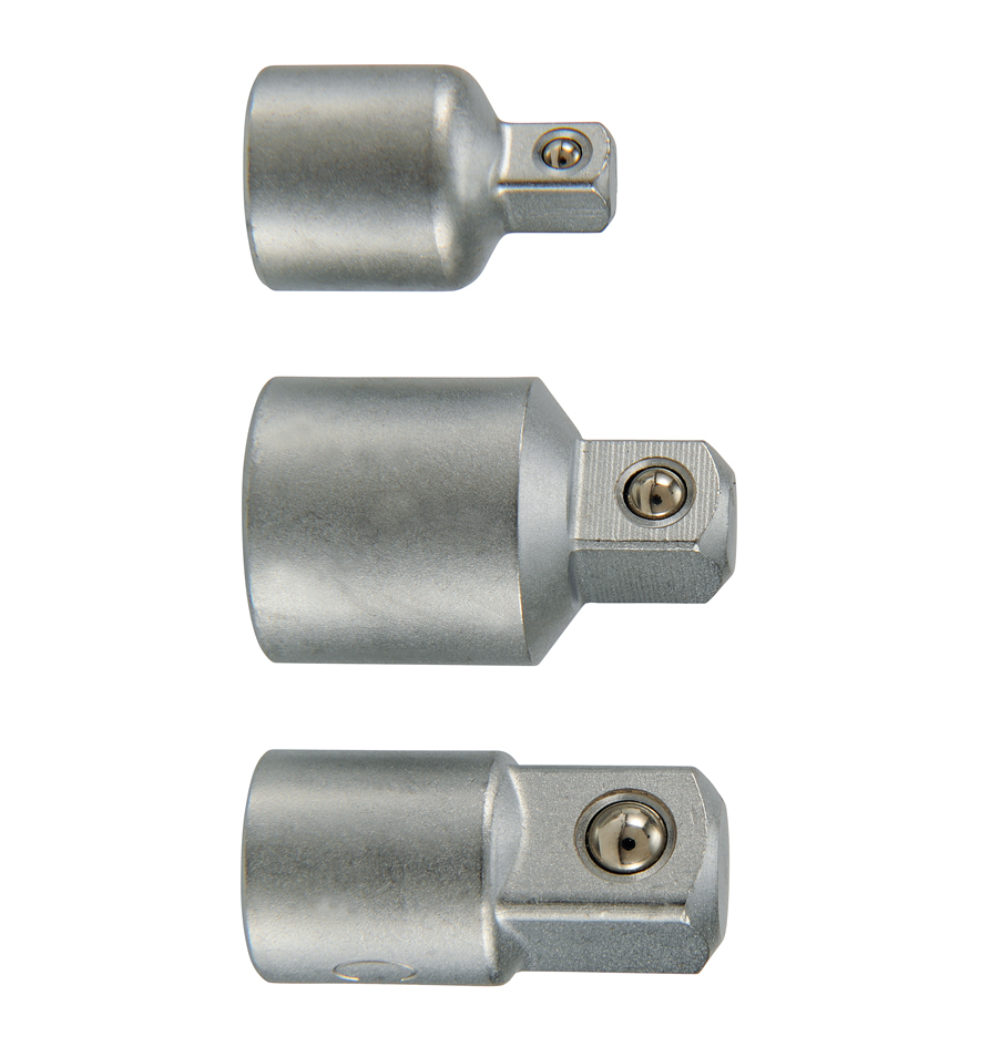 Tool Tech Adapter-Set: 3 Stecknuss-Adapter Für Bohrer & Schraubendreher – 1/4", 3/8", 1/2"
