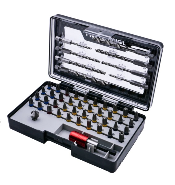 Bit-/Bohrer-Set mit Sechskantaufnahme, 50-tlg.