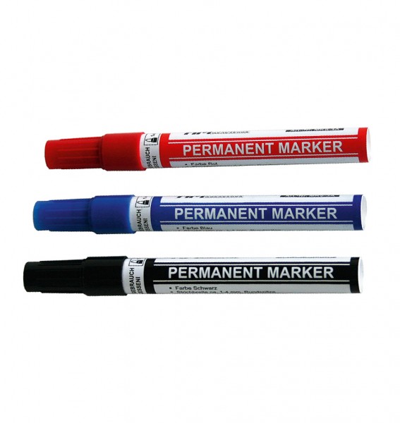 Permanent-Markierstifte-Set, 3tlg.