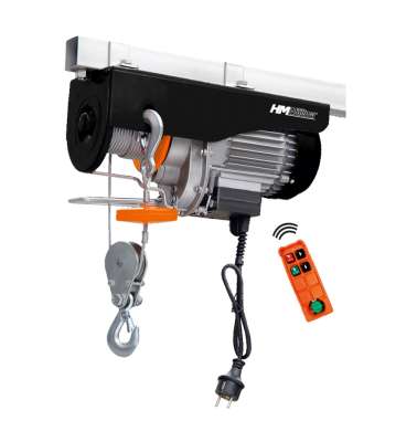 HELO PA600 Elektrische Seilwinde – 600 Kg Hubkraft Im Doppelseil, 230V, 1200W – Für Werkstatt, Garage & Landwirtschaft