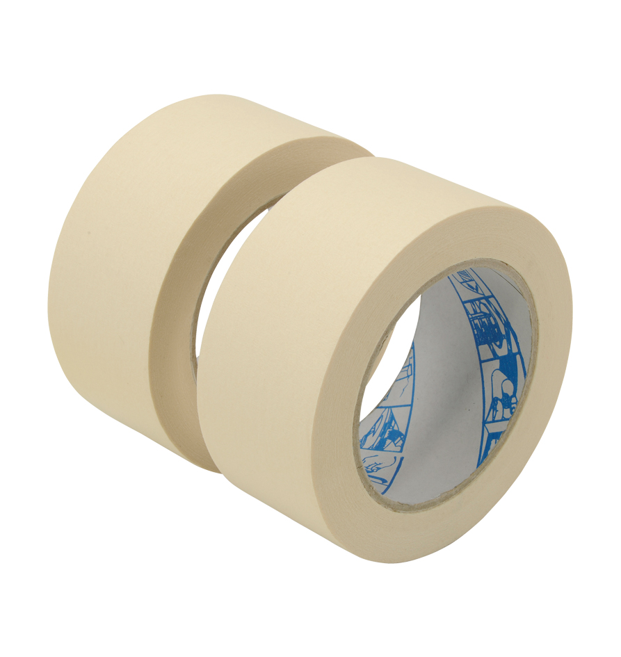 Mako Maler-Abdeckband 25mm X 50m – Bis 80°C Hitzebeständig, Lösemittelfreier Naturkautschuk-Kleber