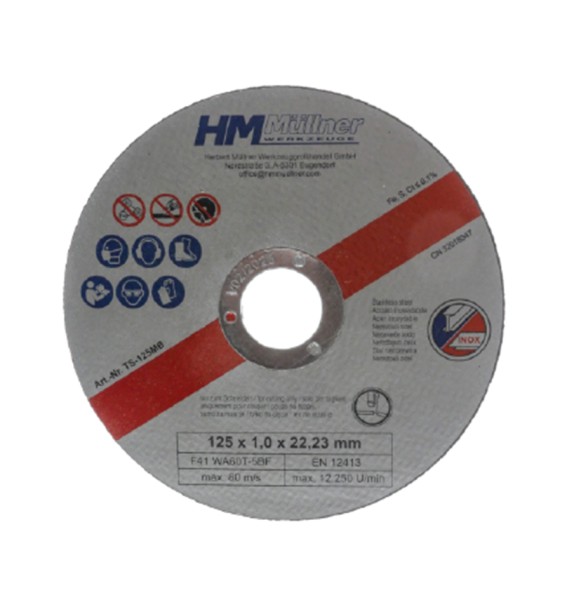 1-mm-Trennscheiben-Set, 10-tlg, 125 mm
