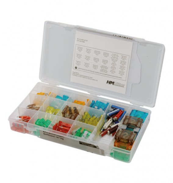 KFZ-Sicherungen-Sortiment, 147-tlg.