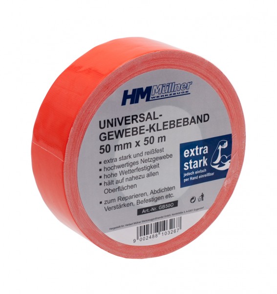 Universal-Gewebe-Klebeband 50 m, extra stark