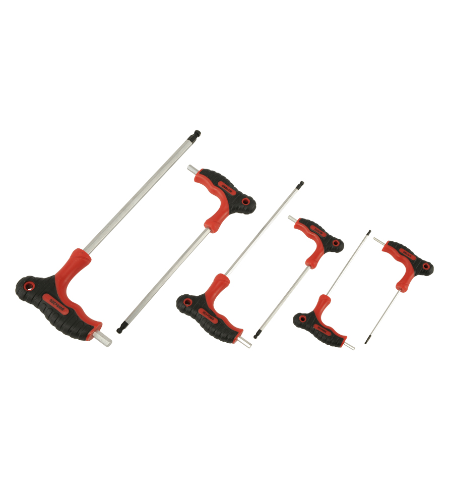 Bondhus Sechskant-T-Griff 0,3 Cm (1/8”) – 15,2 Cm Länge, Farbcodiert, Mit Lebenslanger Garantie