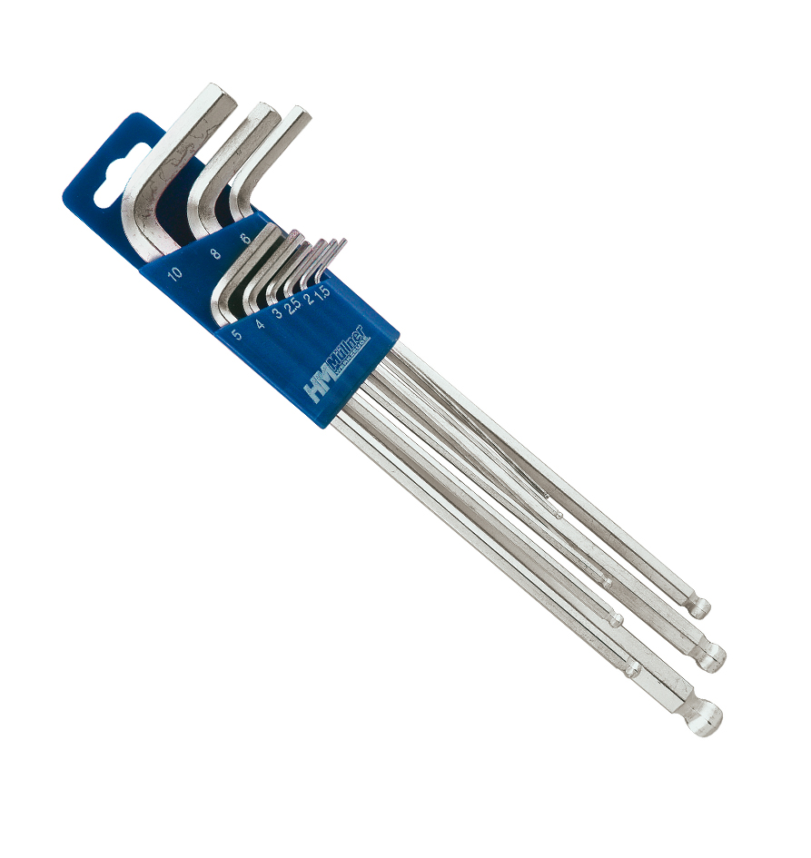 Innensechskant 97-225mm Mit Kugelkopf HEX Sechskant Imbusschlüssel Satz 9-tlg