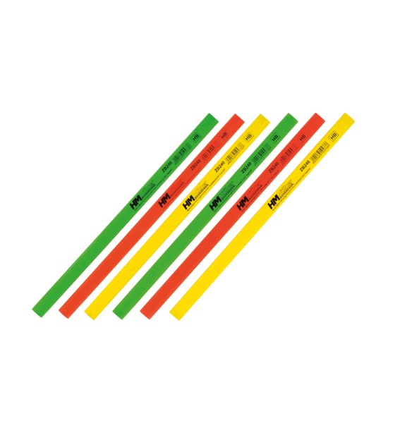 Zimmermannbleistift in Neonfarbe, 240 mm